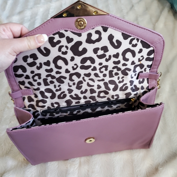 JESSICA SIMPSON~ DUSTY MAUVE CROSSBODY/ CLUTCH! - Picture 6 of 8